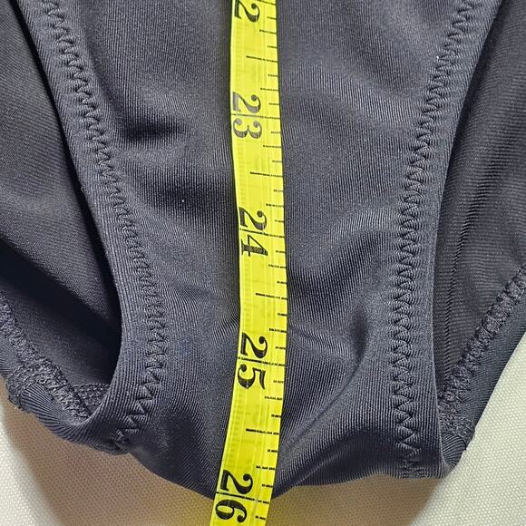 Athleta Black Offshore Paddle One-Piece High Neck Halter Swimsuit Medium - Picture 11 of 15